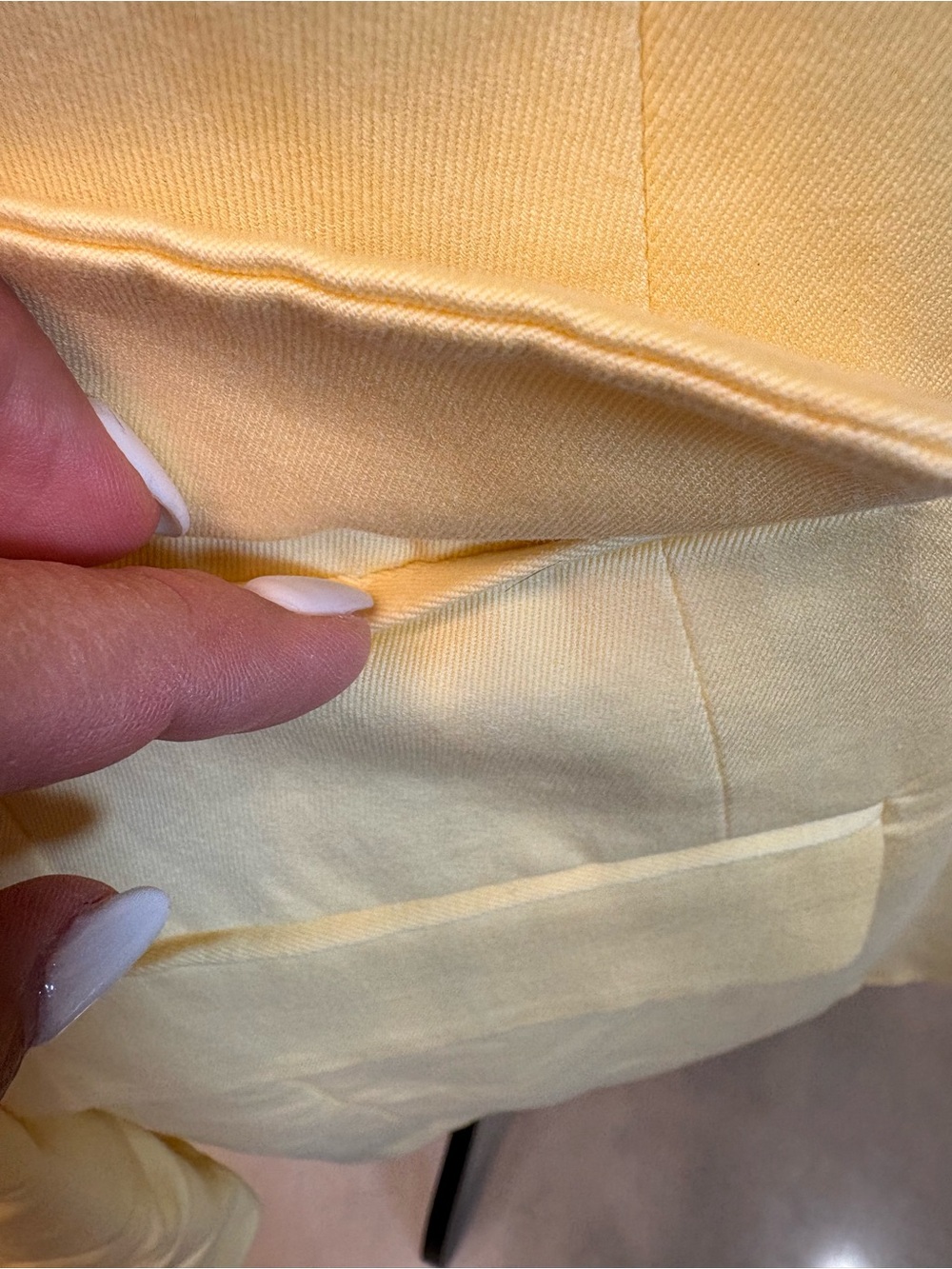 Banana Republic Oversized Pale Yellow Linen Blend Blazer - Picture 6 of 12